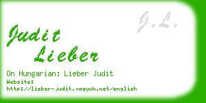 judit lieber business card